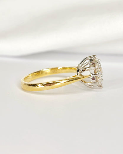 Anillo margarita de diamantes de 0,52 quilates «Ariana»