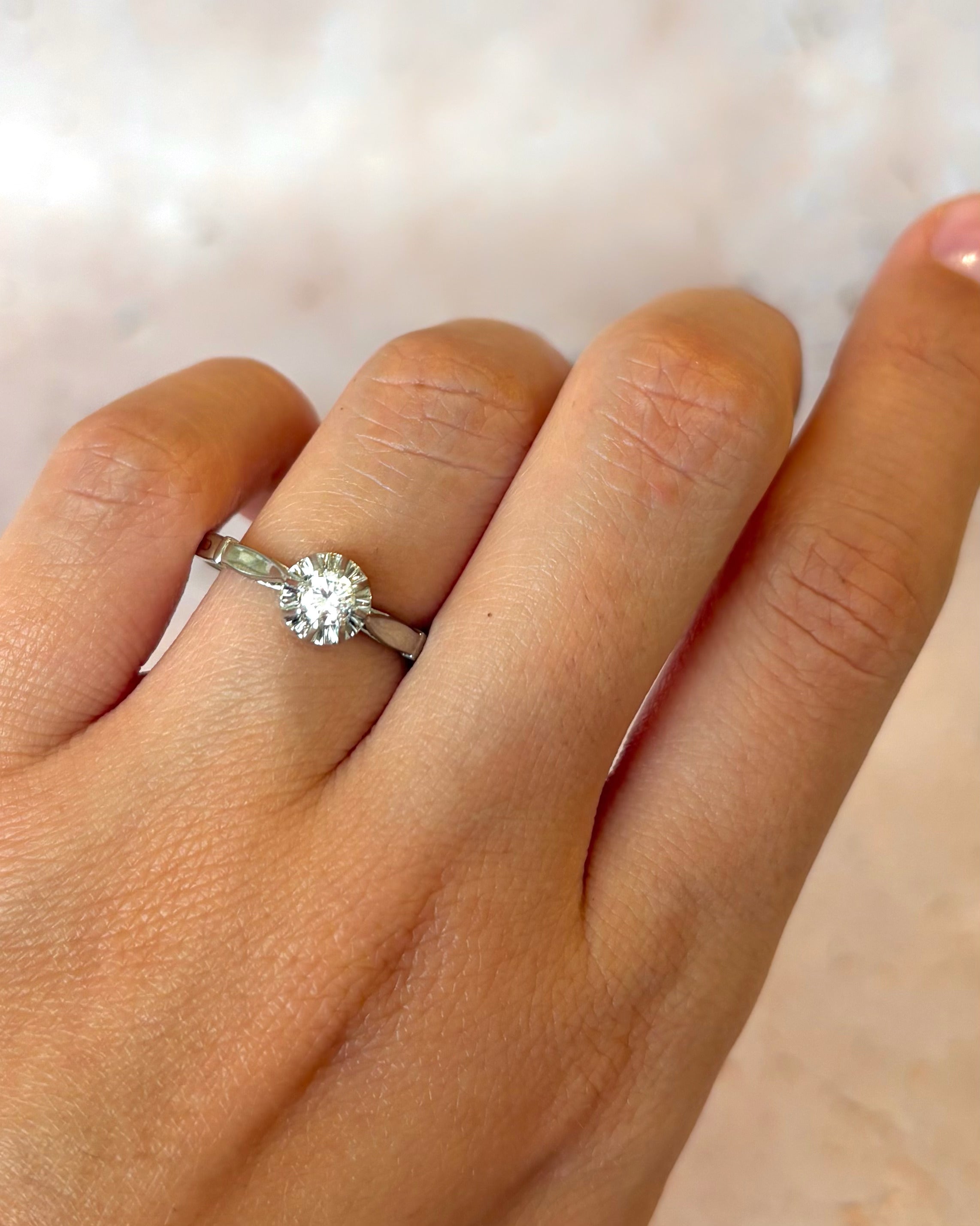Anillo solitario de diamante de 0,25 quilates «Félisse»
