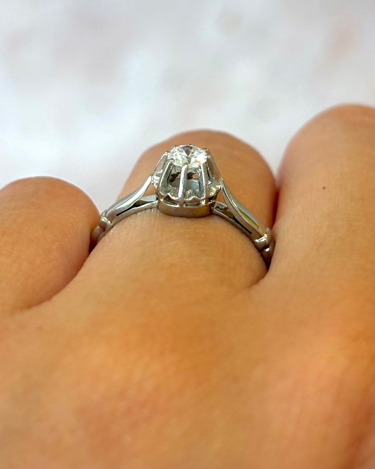 Anillo solitario de diamante de 0,25 quilates «Félisse»