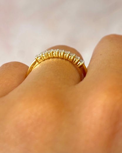 Media alianza con diamantes de 0.2 mm «Madison»