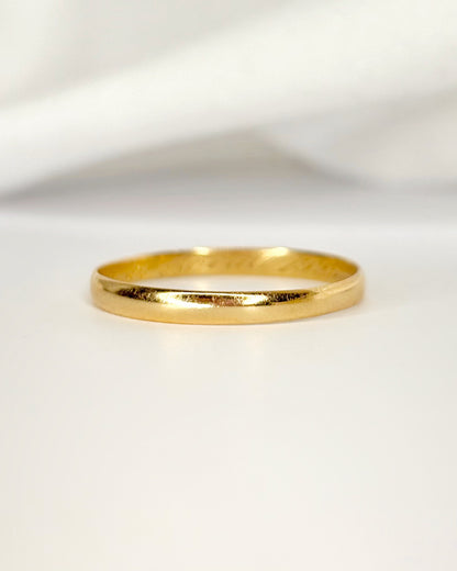 Alliance Or Jaune 18 carats "Loane"