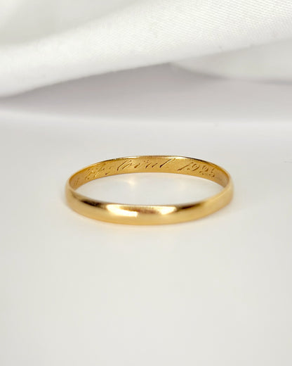 Alliance Or Jaune 18 carats "Loane"