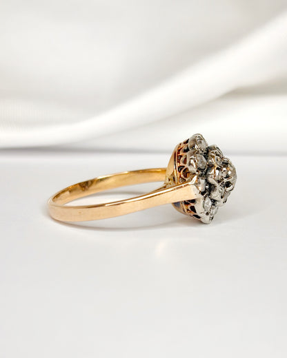 Bague Marguerite Art-Déco Diamants 0.60 carat "Rina"