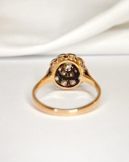 Bague Marguerite Art-Déco Diamants 0.60 carat "Rina"