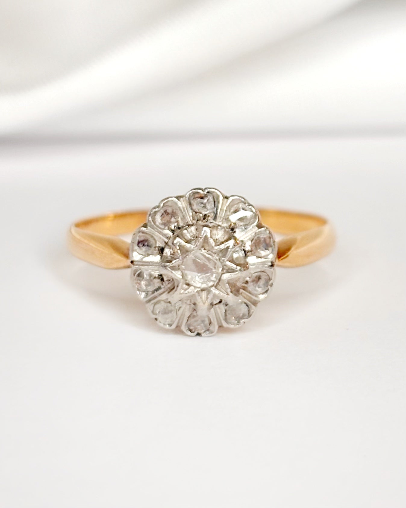 Bague Marguerite Art-Déco Diamants "Enora"