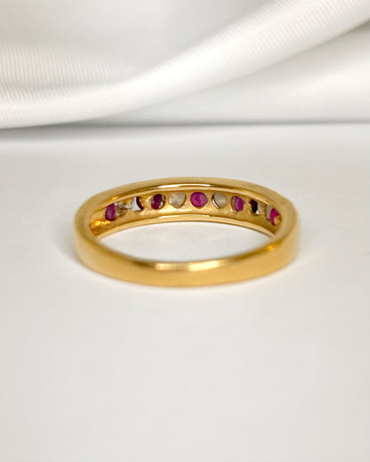 Demi-Alliance Rubis &amp; Diamants "Lara"