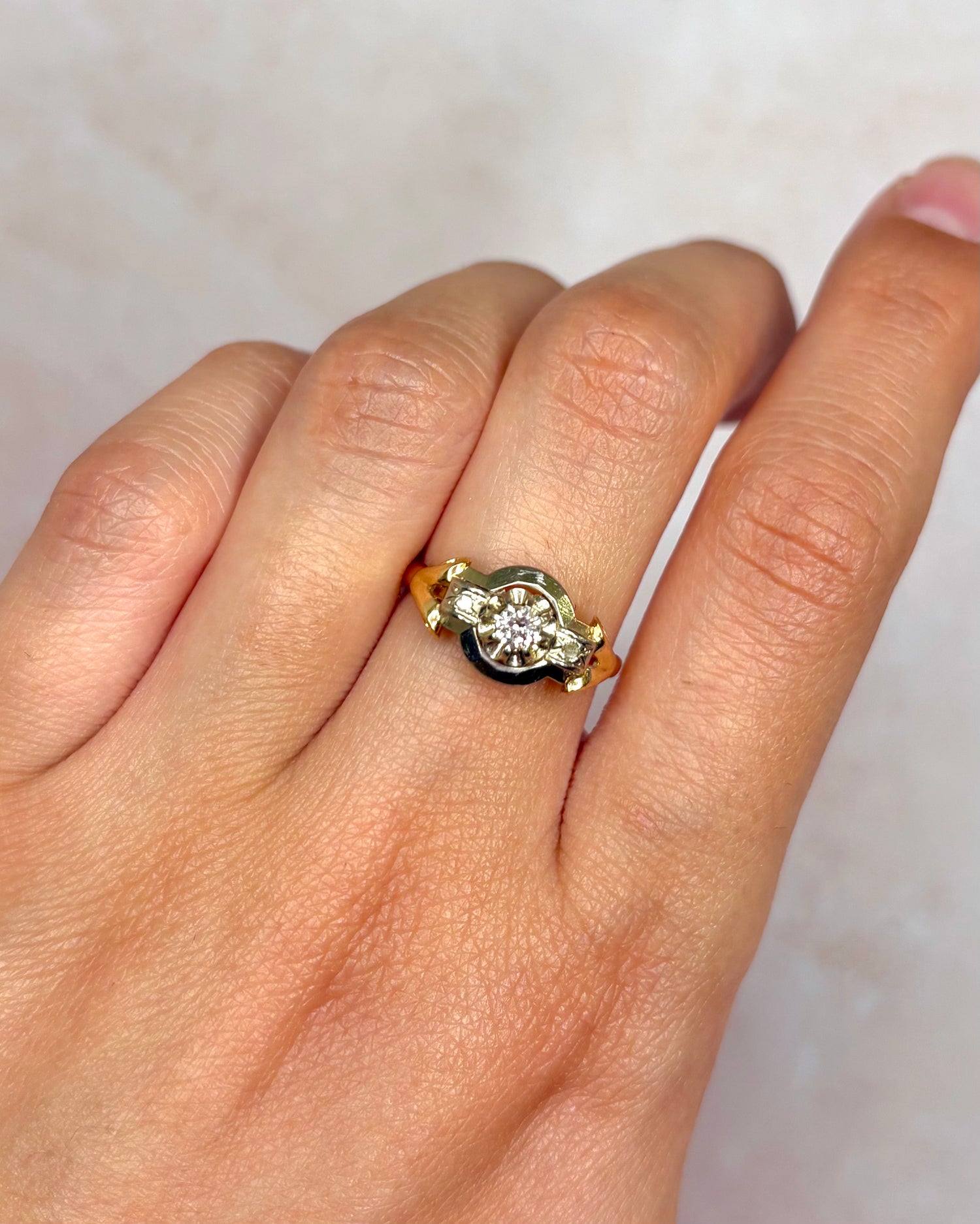 Bague Art-Déco Diamants "Serena"