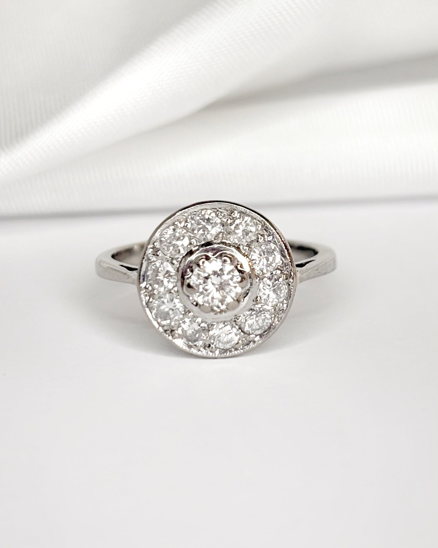 Bague Art-Déco Diamants 0.60 carat "Fanny"