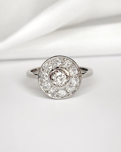 Bague Art-Déco Diamants 0.60 carat "Fanny"