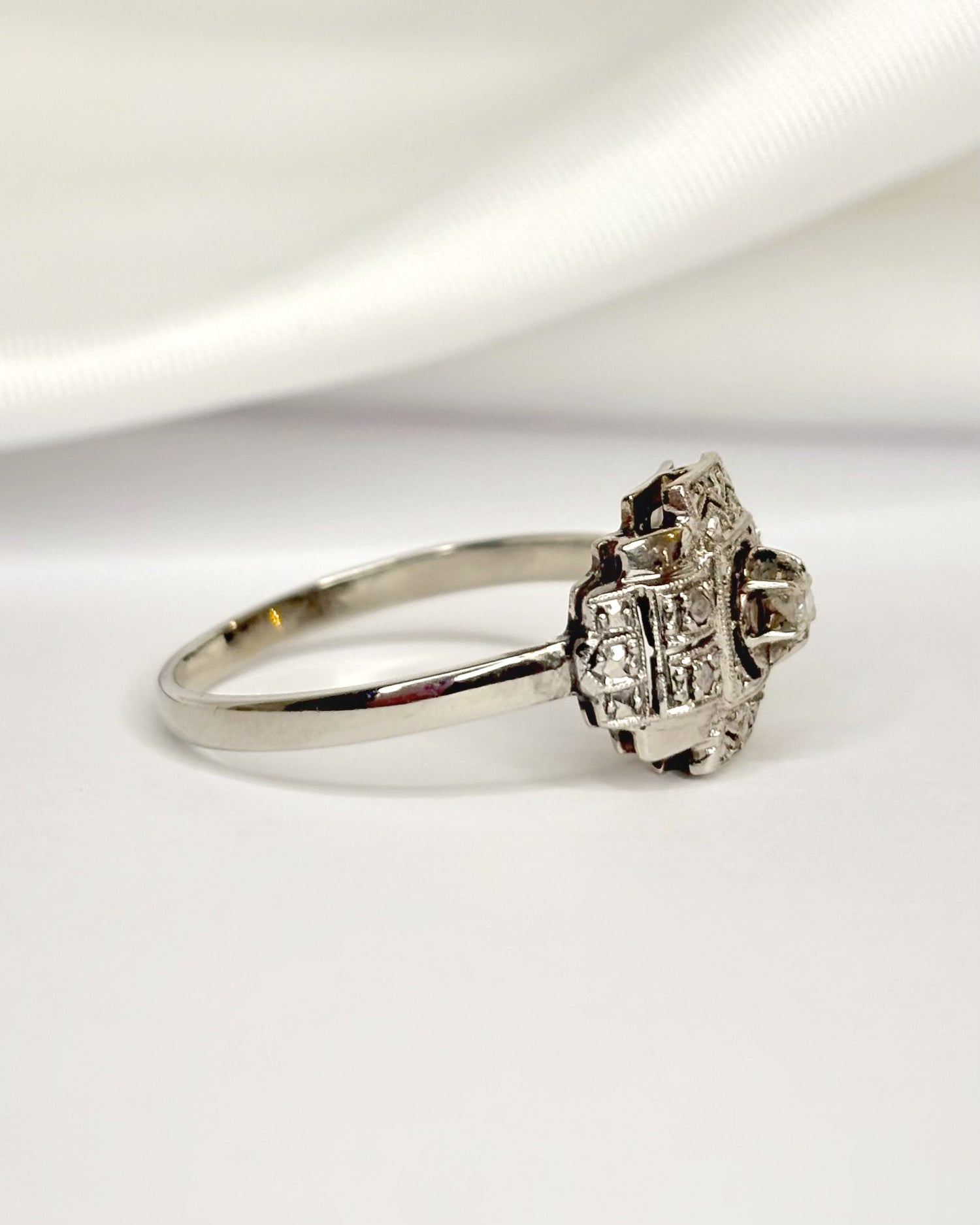Bague Art-Déco Diamants "Emma"
