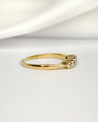 Bague Rivière Diamants 0.17 carat "Savannah"