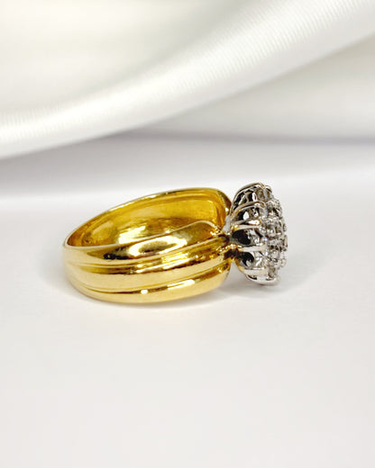 Anillo Marguerite Diamantes 0,57 quilates 4,25 g "Eléna"