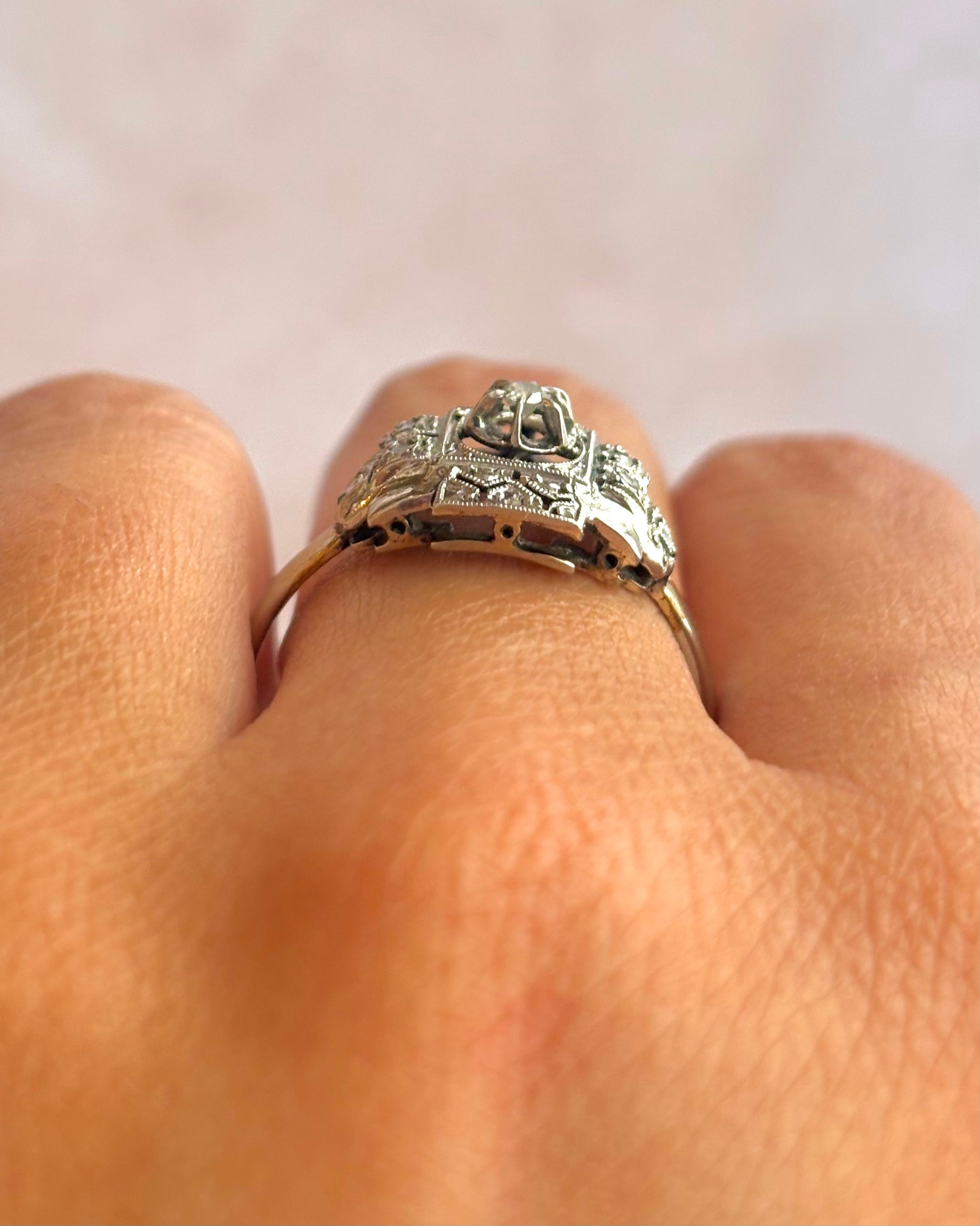 Bague Art-Déco Diamants "Emma"