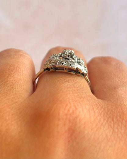 Bague Art-Déco Diamants "Emma"