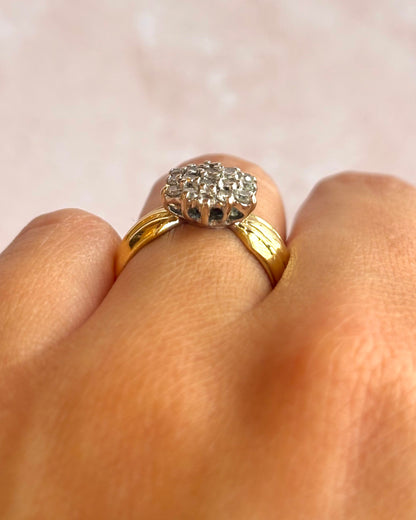 Anillo Marguerite Diamantes 0,57 quilates 4,25 g "Eléna"