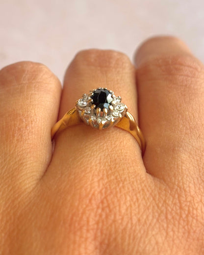 Anillo Marguerite Zafiro 0,70 quilates y diamantes "Huguette"