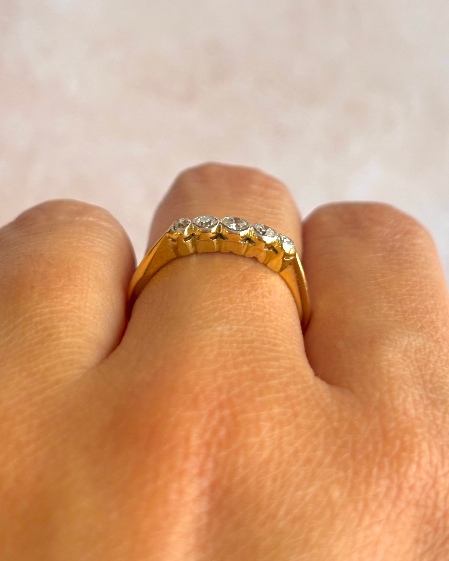 Bague Rivière Diamants 0.17 carat "Savannah"