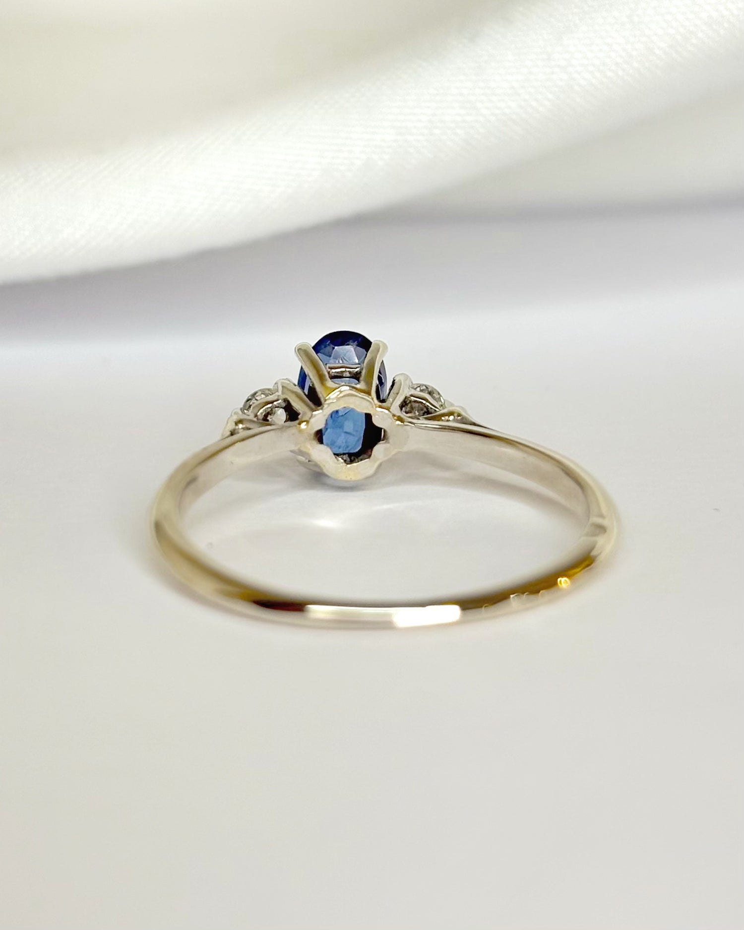 Bague Trilogie Saphir &amp; Diamants "Calisse"