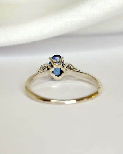 Bague Trilogie Saphir &amp; Diamants "Calisse"
