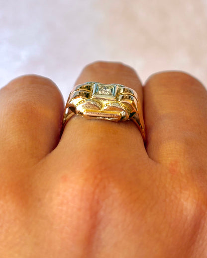 Anillo Tank Diamante "Germain"