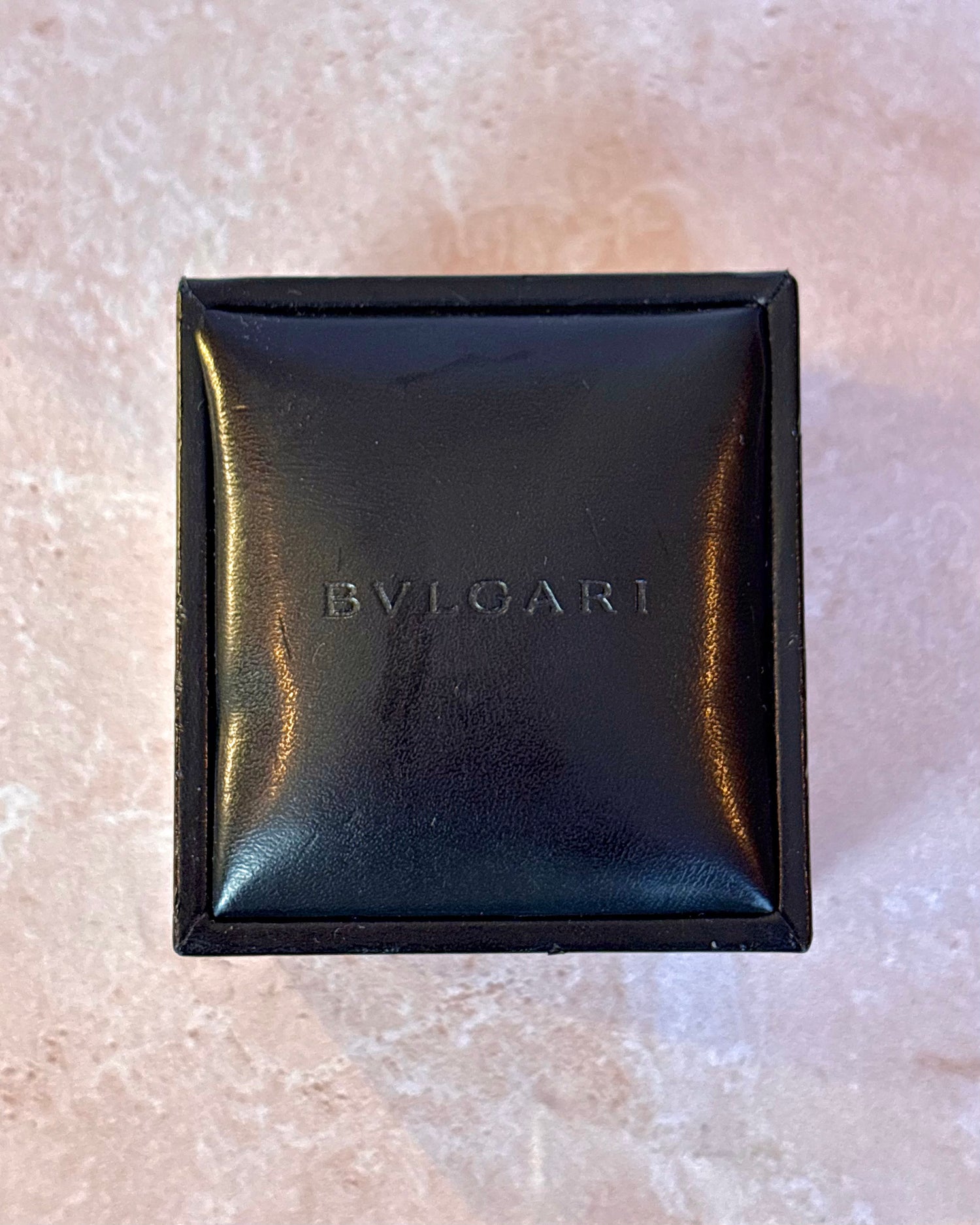 Anillo Jonc Bulgari Oro Rosa y Cerámica "B.zero1"
