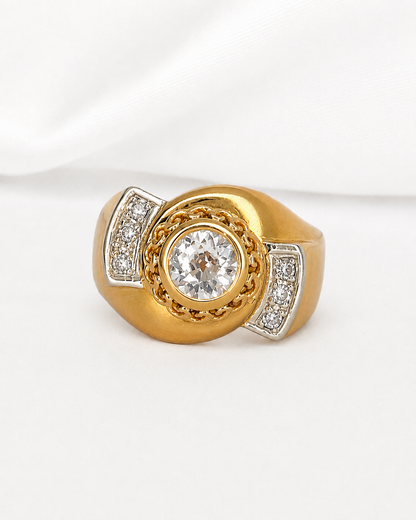 Bague Tank Diamants 0.62 carat "Zian" 6,16g