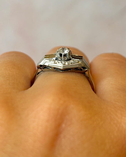Bague Art-Déco Diamants "Malou"
