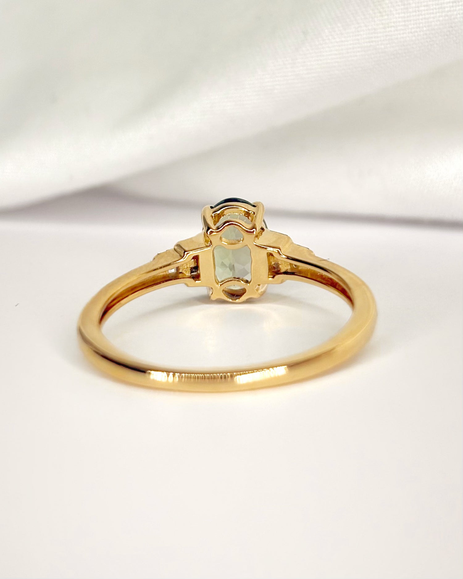 “Tanzanite Trilogy Ring, 1.15 carats &amp; Diamonds, ‘Angelina’”