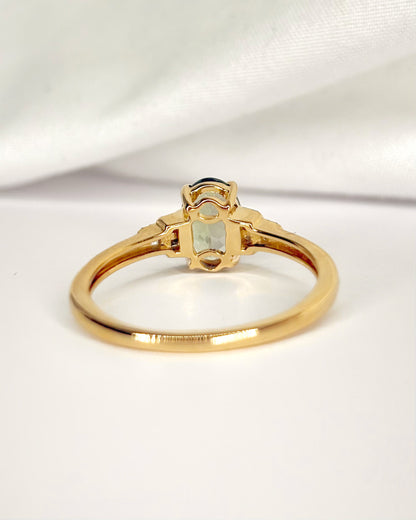 “Tanzanite Trilogy Ring, 1.15 carats &amp; Diamonds, ‘Angelina’”