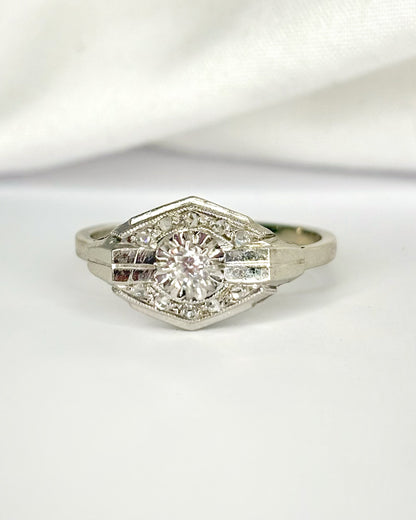 Bague Art-Déco Diamants "Malou"