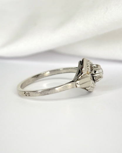 Bague Art-Déco Diamants "Malou"
