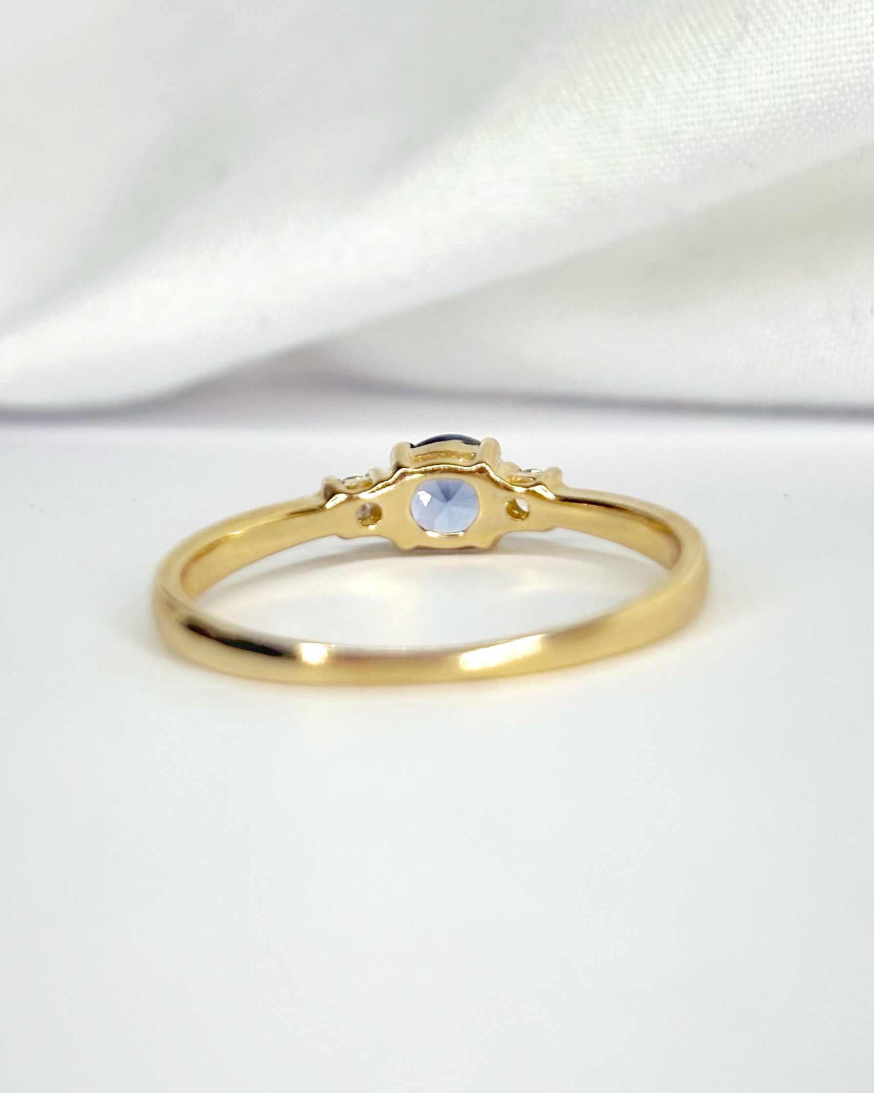 Bague Trilogie Tanzanite &amp; Diamants "Lyana"