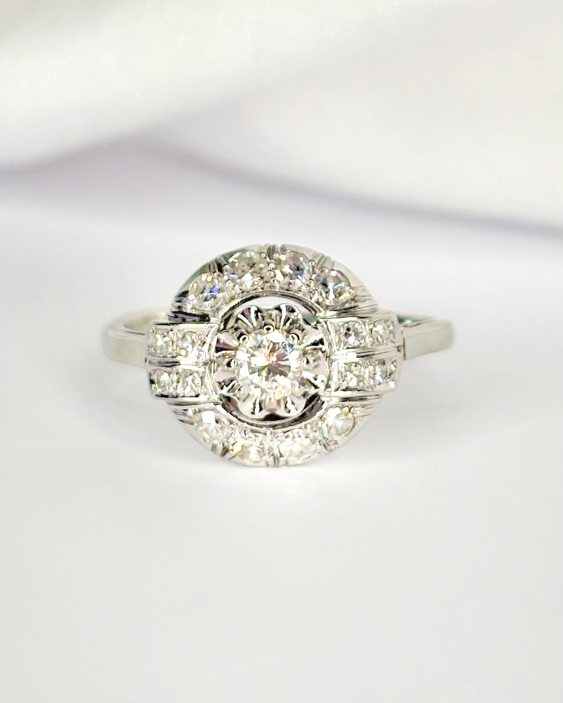 Bague Art-Déco Diamants 0.57 carat "Joshua"