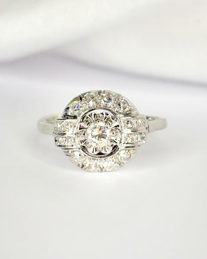 Anillo Art Déco de diamantes de 0,57 quilates «Joshua»