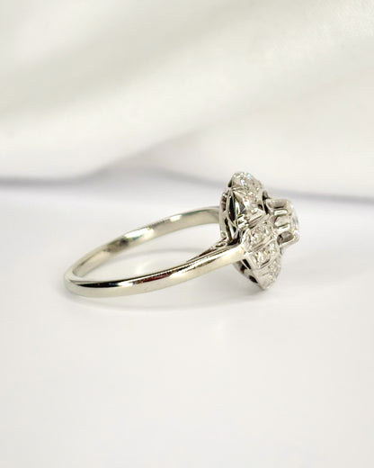 Anillo Art Déco de diamantes de 0,57 quilates «Joshua»