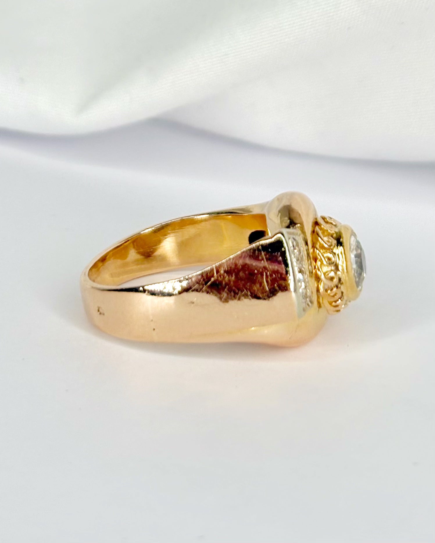 Bague Tank Diamants 0.62 carat "Zian" 6,16g