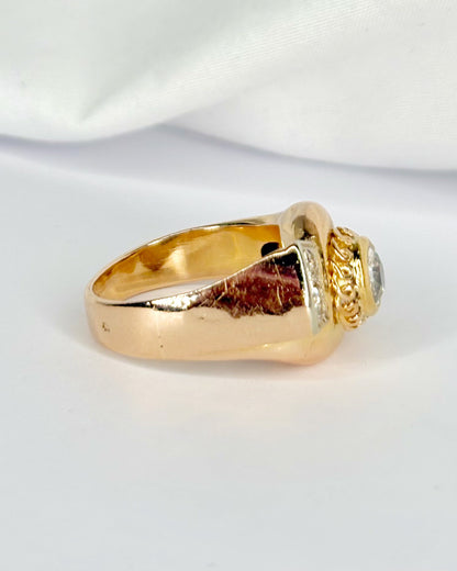 Bague Tank Diamants 0.62 carat "Zian" 6,16g
