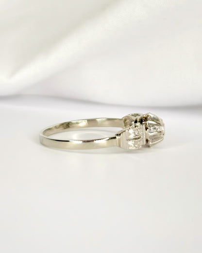 Bague Art-Déco Diamants 0.20 carat "Paulina"