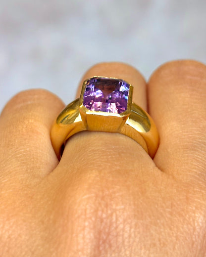 Amethyst Band Ring 5.15 carats 6.78g “Maylis”