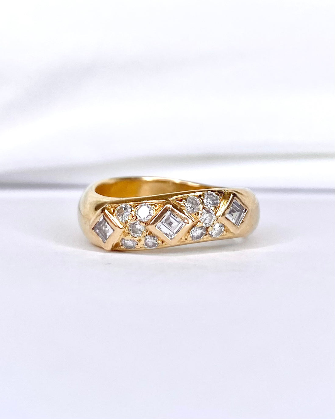 Bague Jonc Diamants 0.56 carat "Amicie" - Elliade Paris