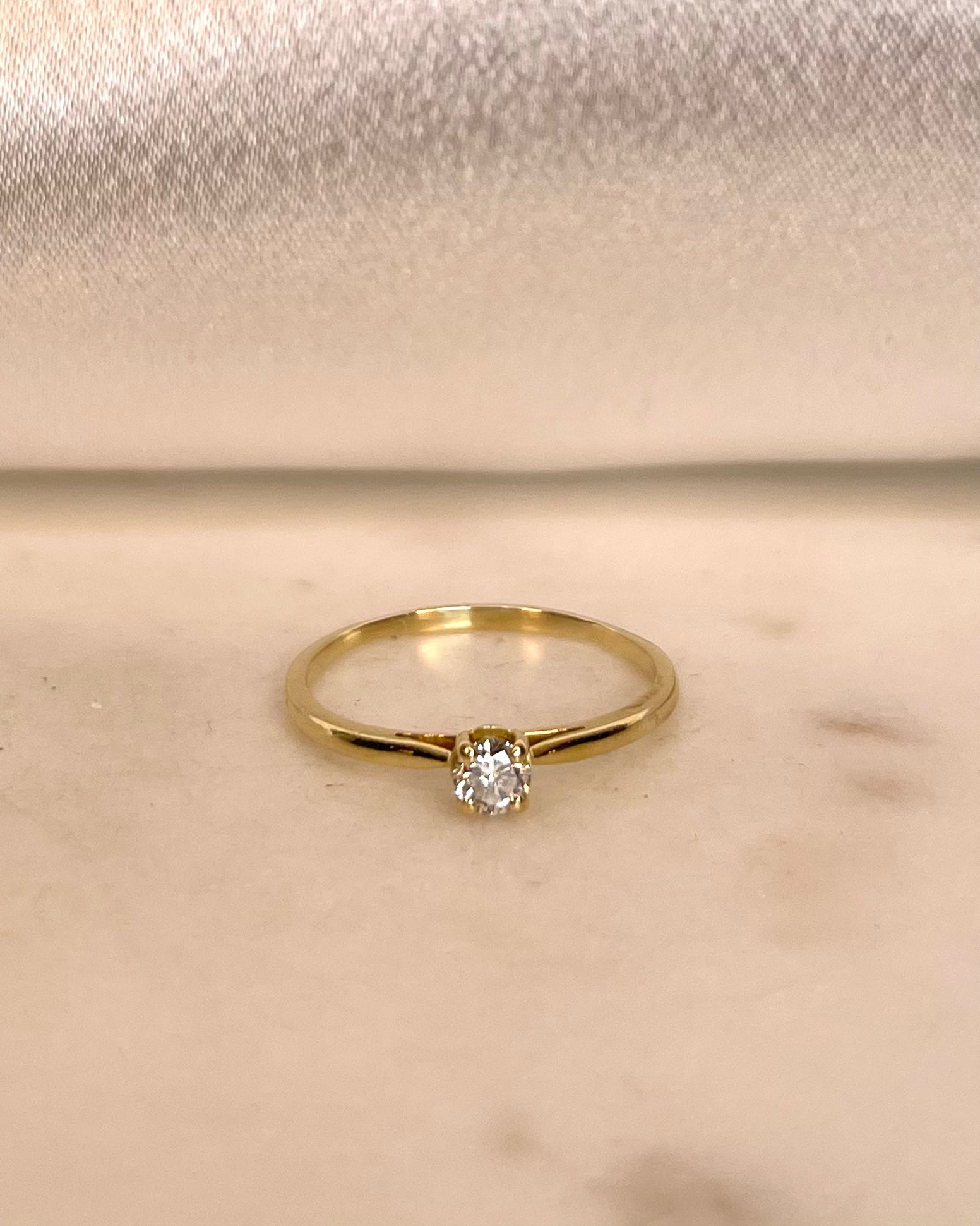 Bague Solitaire Diamant 0.20 carat “Violette”