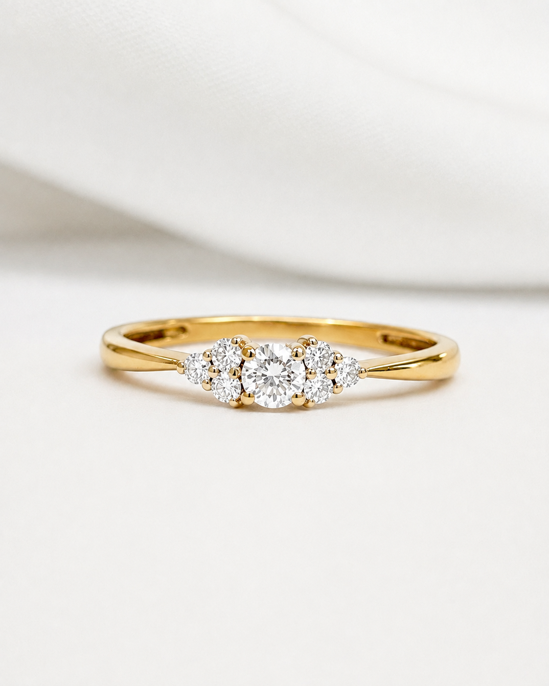 Anillo trilogía de diamantes «Alice»