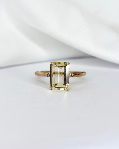 Bague Cocktail Scapolite 2.60 carats &amp; Diamants &quot;Léonie&quot;