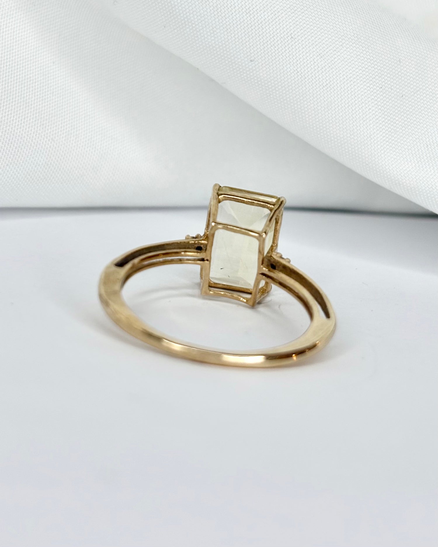 Bague Cocktail Scapolite 2.60 carats &amp; Diamants &quot;Léonie&quot;