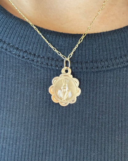 18-karat Rose Gold Virgin Mary Pendant “Anne”
