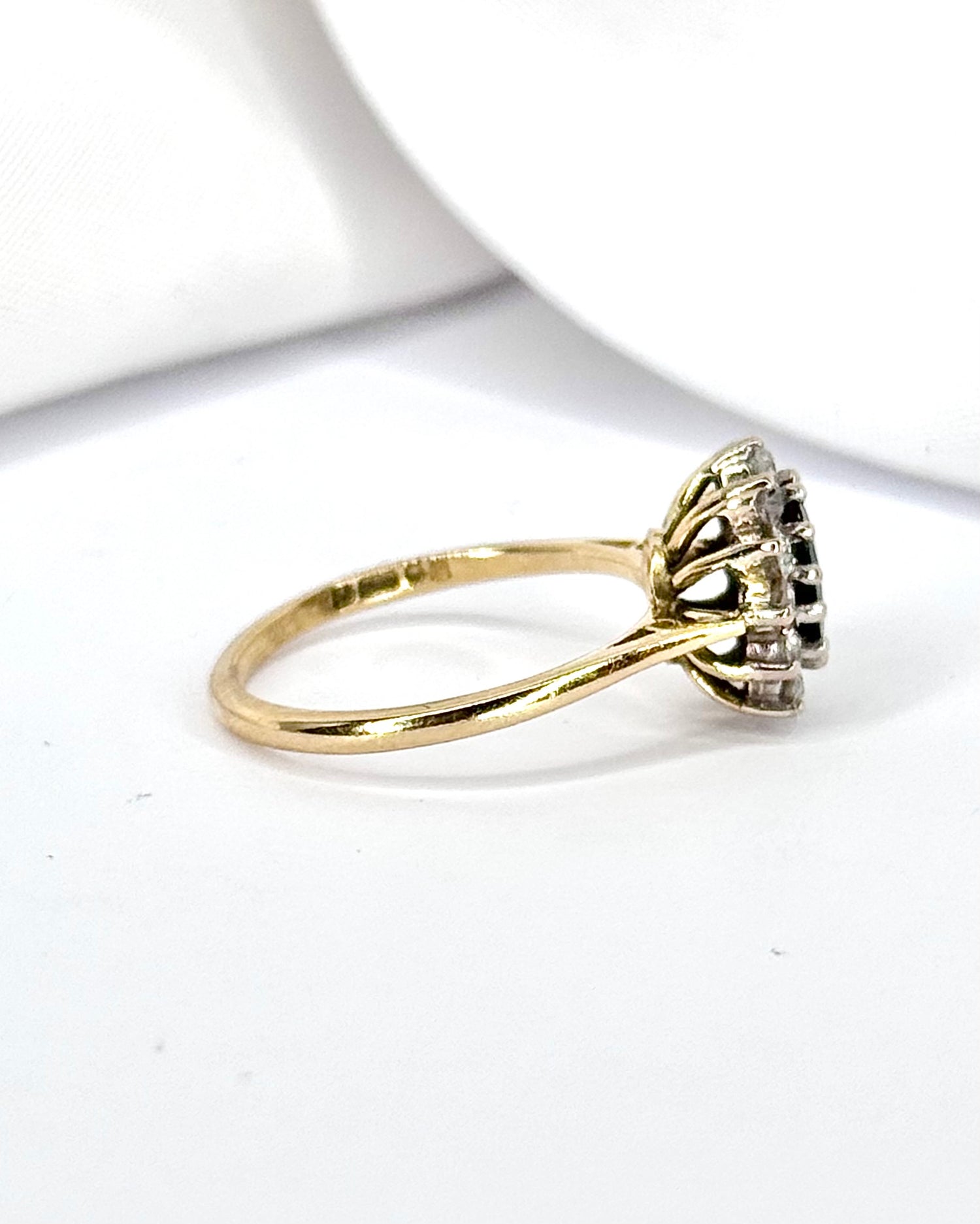 Marguerite Sapphire 1 Carat &amp; Diamonds 0.48 Carat "Sofia" Ring