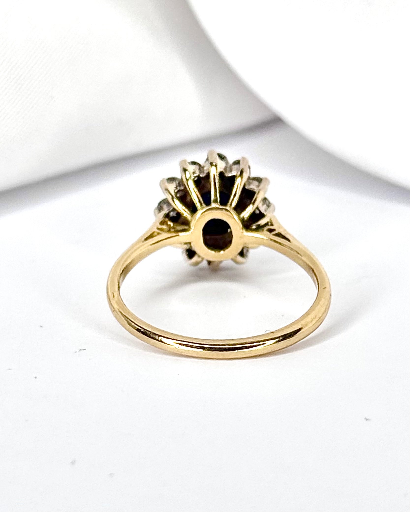Marguerite Sapphire 1 Carat &amp; Diamonds 0.48 Carat "Sofia" Ring