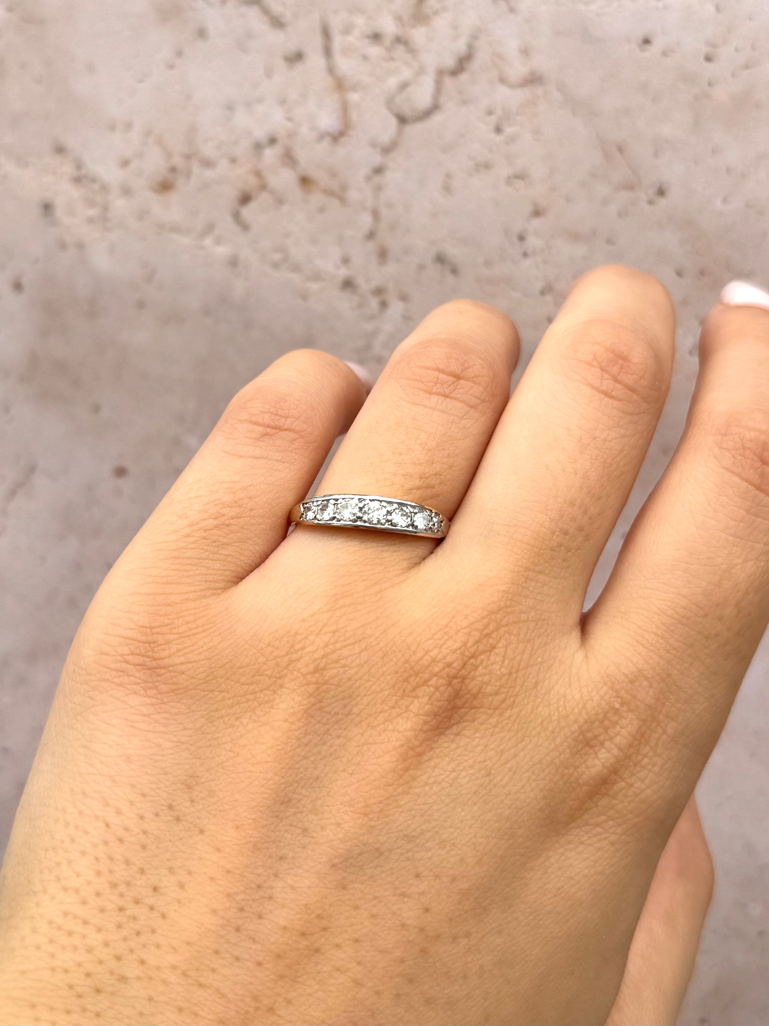 Bague Rivière Diamants 0.50 carat "Nolla"