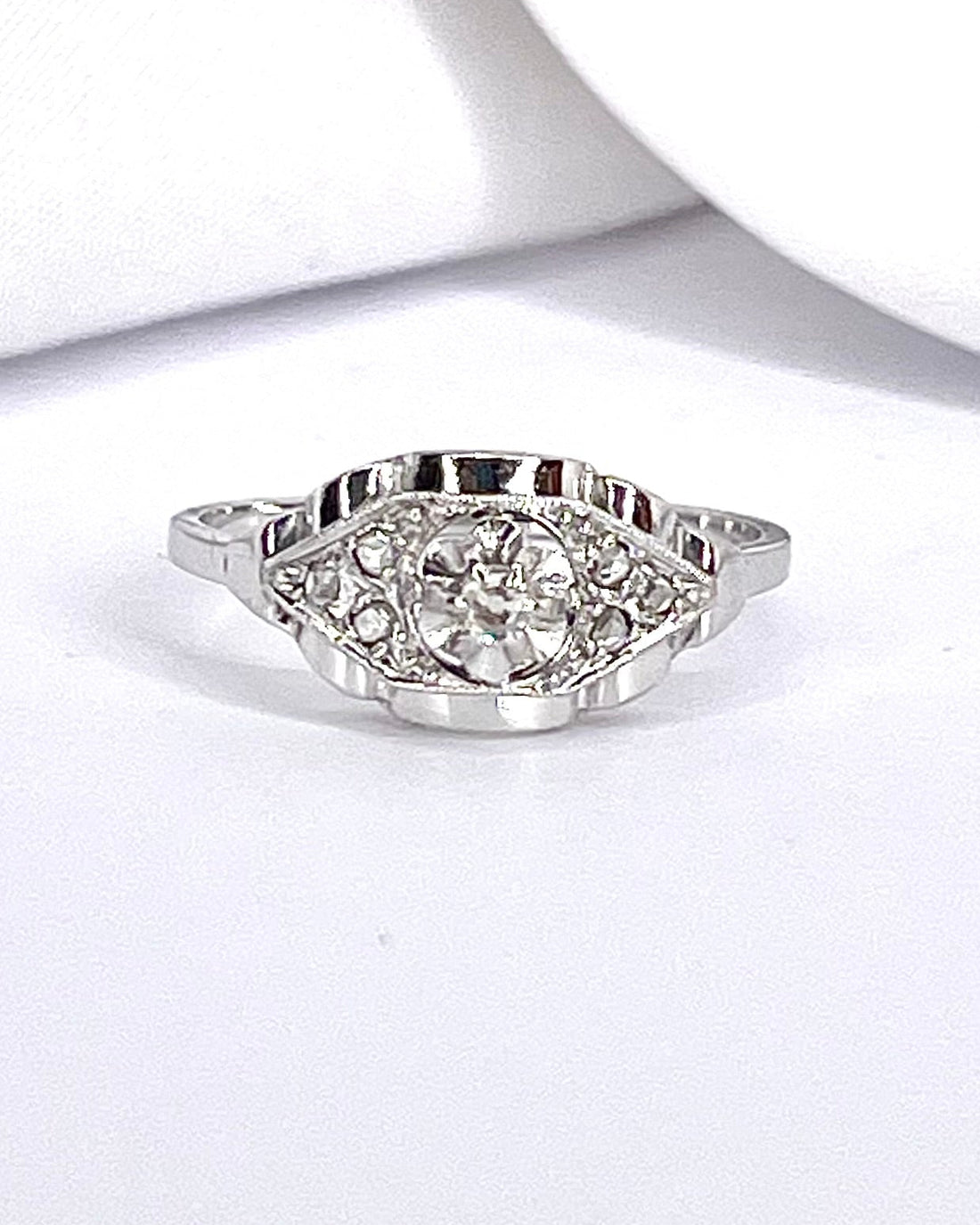 Bague Art-Déco Diamants "Laurie"
