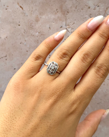 Bague Art-Déco Diamants "Maeva"
